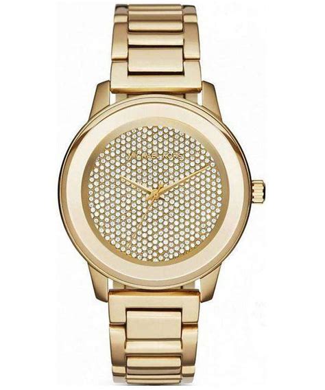 Michael Kors MK6209 Kinley Pave Crystal Dial Gold Women's 